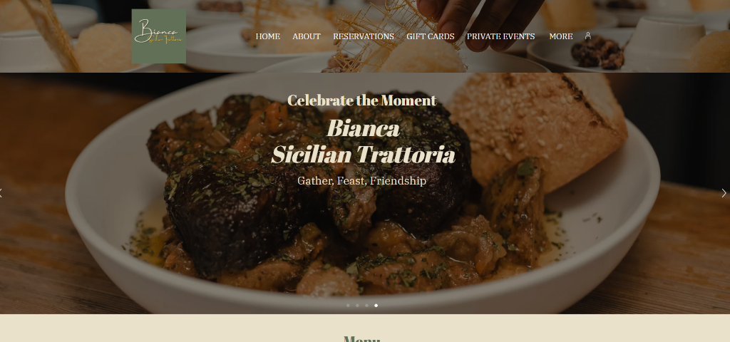 Live Project: Bianca Sicilian Trattoria