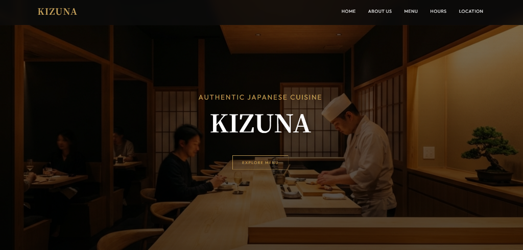 Live Project: Kizuna Sushi